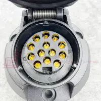 VECHLINE 13 Pin Caravan Towing Socket 12V Tow Bar Socket