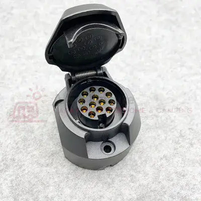 VECHLINE 13 Pin Caravan Towing Socket 12V Tow Bar Socket