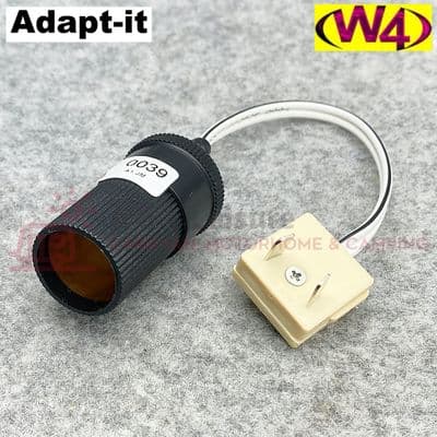 W4 Adapt-it 12V Cigar Socket To W4 10A 2 - Pin Plug Caravan, Motorhome - 0038
