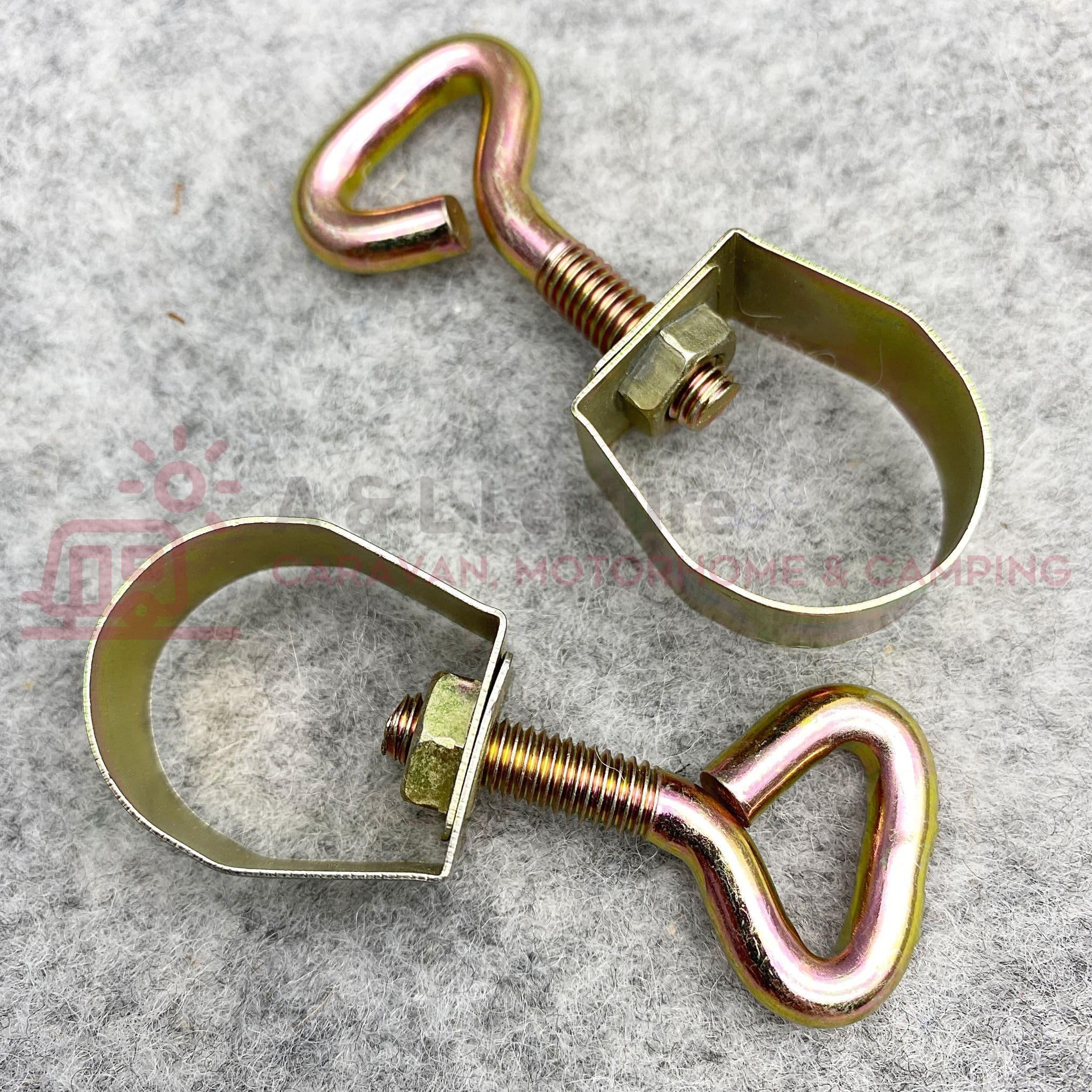 AWNING POLE CLAMPS 19-22mm Tube Universal Caravan Motorhome Camping