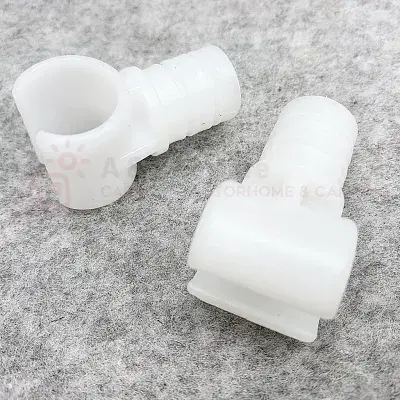 W4 Pole C Clip 19mm 3/4 x2 - White Nylon