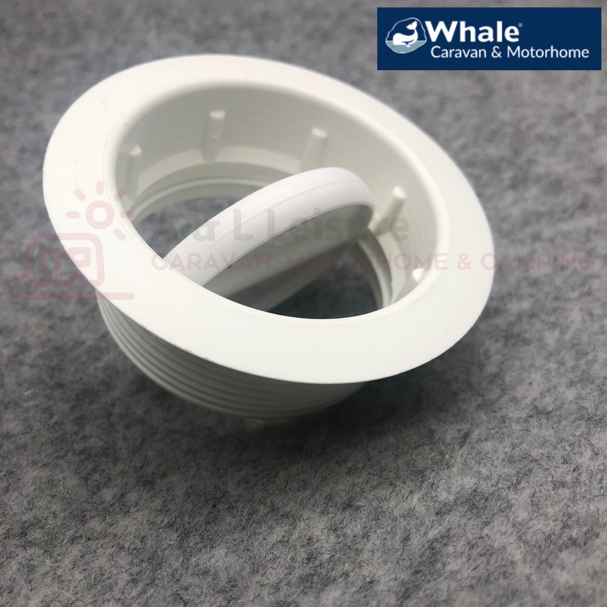 WHALE Caravan Heating Blown Air Directional Ducting Vent Fitting WHITE  DX6521