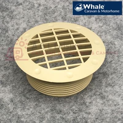 WHALE Fixed Ducting Vent Fitting Caravan Blown Air Ducting Vent BEIGE DX6516
