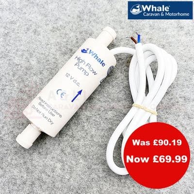WHALE Inline Booster Pump High Flow 12V Water Pump – High Flow – GP1692
