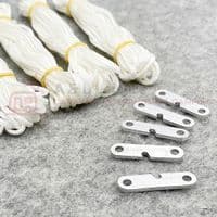 WHITE Guy Line, Guy Rope  Awning Tent 4 x 500 & Straight Runners AL120