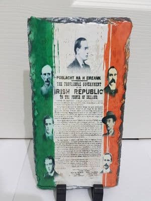 1916 Irish Republic Proclamation Slate