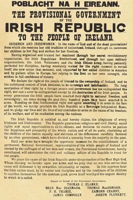 1916 Proclamation Poster Retro