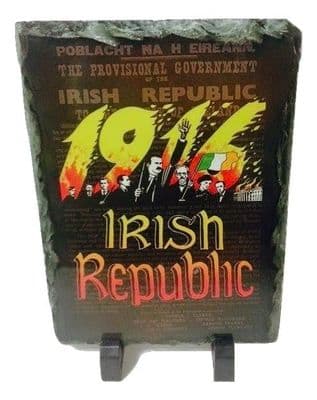 Black 1916 Irish Republic Proclamation Slate