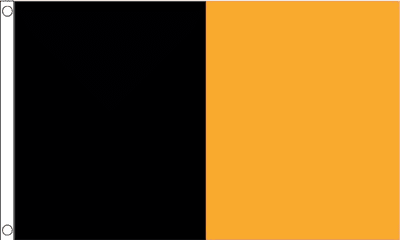Black and Amber Irish County Flag