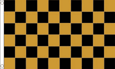 Black and Gold Check Flag