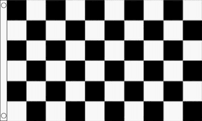 Black and White Check Flag