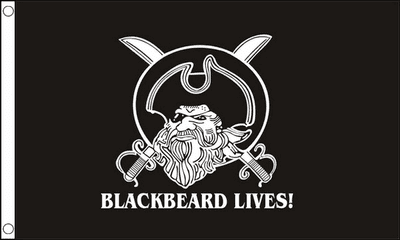 Blackbeard Lives Flag