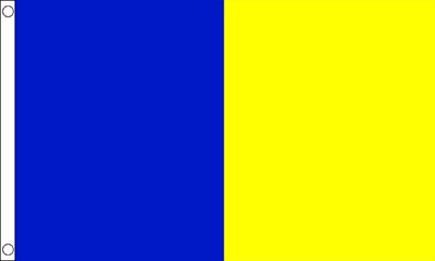 Blue and Gold Irish County Flag