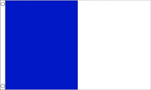 Blue and White Irish County Flag