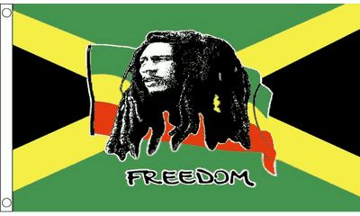 Bob Marley (Jamaica) Large Flag