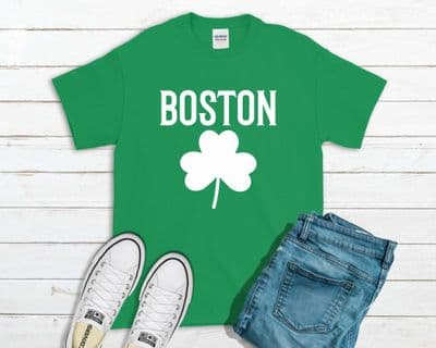 Boston Shamrock St Patrick's Day T-Shirt