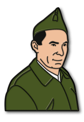Buenaventura Durruti Enamel Pin Badge