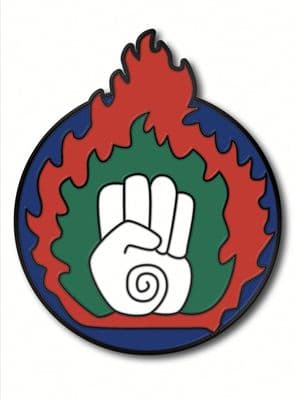 Derry Brigade Flaming Fist Badge