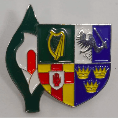 Easter Lily Enamel Pin Badge - Irish Republican Rebel 1916 Rising Commemorative