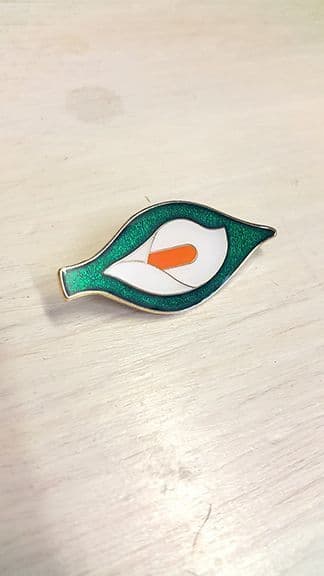 EASTER LILY (40MM) IRISH REPUBLICAN BADGE