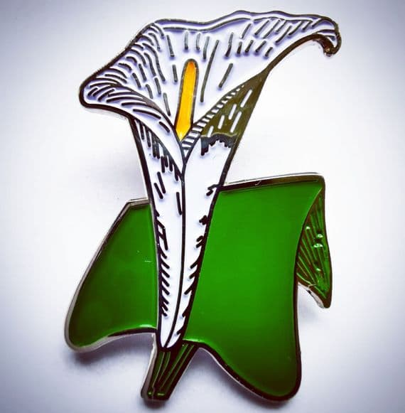 EASTER LILY FLOWER BADGE
