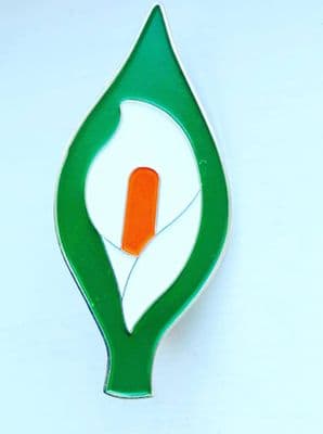 Easter Lily Giant 60mm Badge
