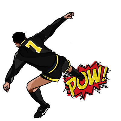 Eric Cantona Kung Fu Kick Pin Badge