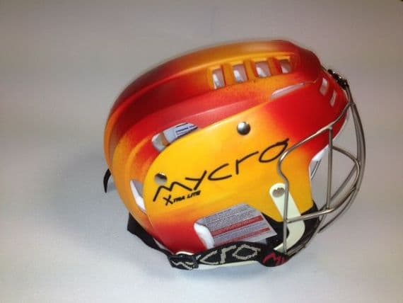 Faded Helmet - Red & Yellow