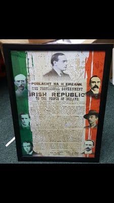 Framed 1916 Irish Republic Proclamation