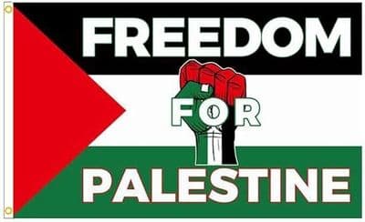 Freedom For Palestine Flag 5 x 3