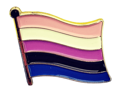 Genderfluid Flag Enamel Pin Badge