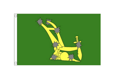 Green Starry Plough Flag 3 x 2 FT