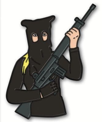 IRA Gunwoman Badge