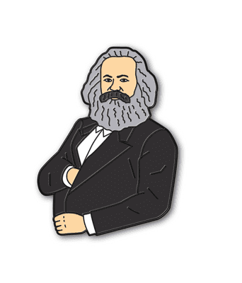 Karl Marx Pin Badge