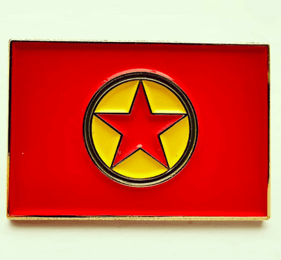 Kurdistan Workers Party PKK Enamel Pin Badge