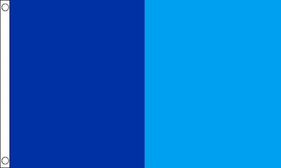 Navy Blue and Sky Blue Irish County Flag