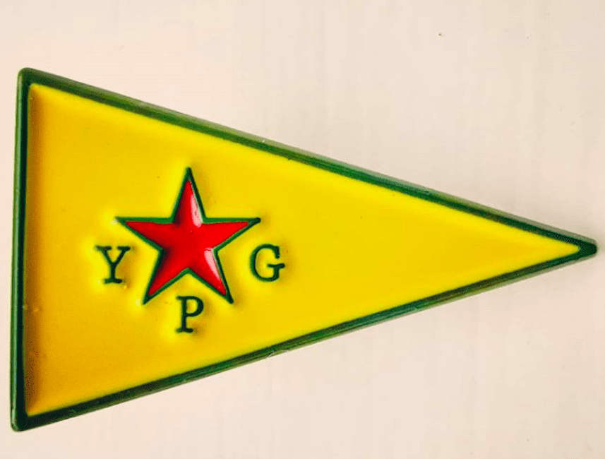 New Style YPG Kurdish Enamel Pin Badge
