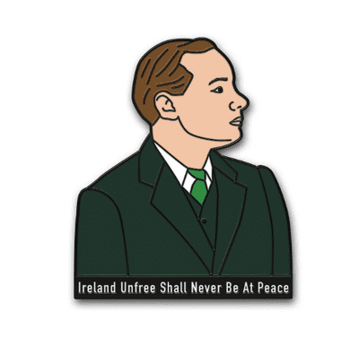 Padraig Pearse Ireland Unfree Enamel Pin Badge