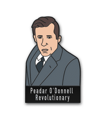 Peadar O'Donnell Revolutionary Enamel Pin Badge
