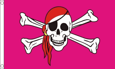 Pink Pirate Flag