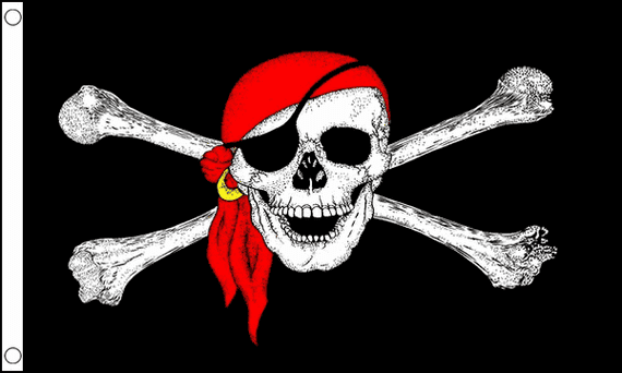 Pirate Bandana Large Flag