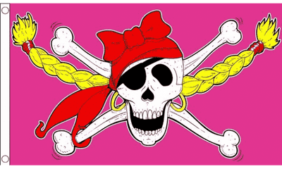 Pirate Girl Flag