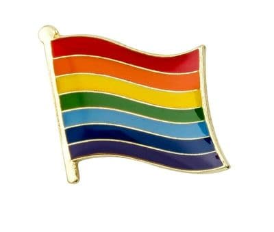 Rainbow Flag Enamel Pin Badge