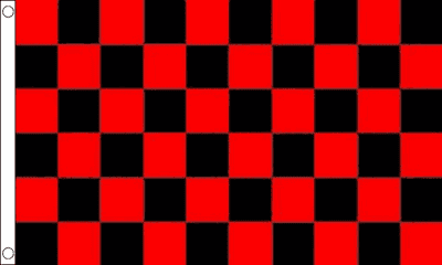 Red and Black Check Flag