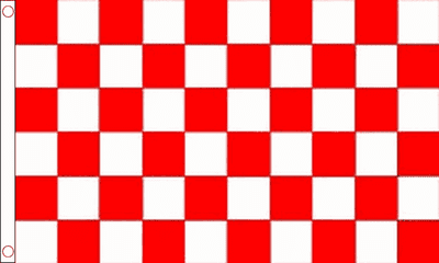 Red and White Check Flag