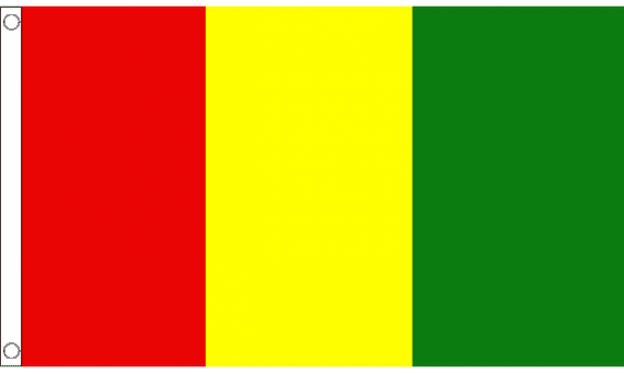 Red, Yellow and Green Irish County Flag