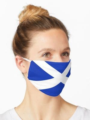 Scotland Flag Face Mask