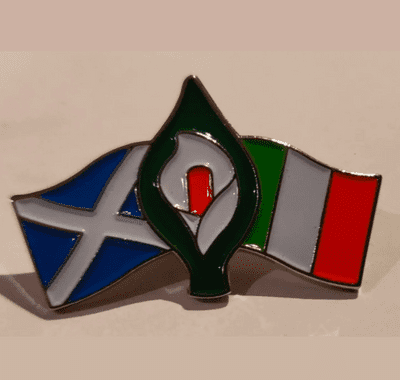 Scotland Ireland Easter Lily Enamel Pin Badge