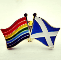 Scotland Rainbow Flag Enamel Pin Badge