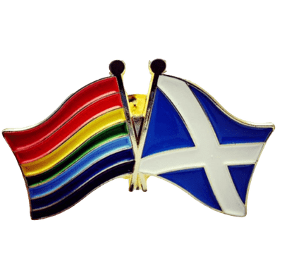 Scotland Rainbow Flag Enamel Pin Badge